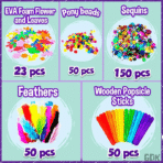 GoodyKing Arts and Crafts Supplies for Kids - 1170Pcs+ Craft Art Supply Kit for Toddlers Kids Craft Supplies & Materials Age 4 5 6 7 8 9 - All in One D.I.Y. Crafting School Supplies (Large) - Image 2